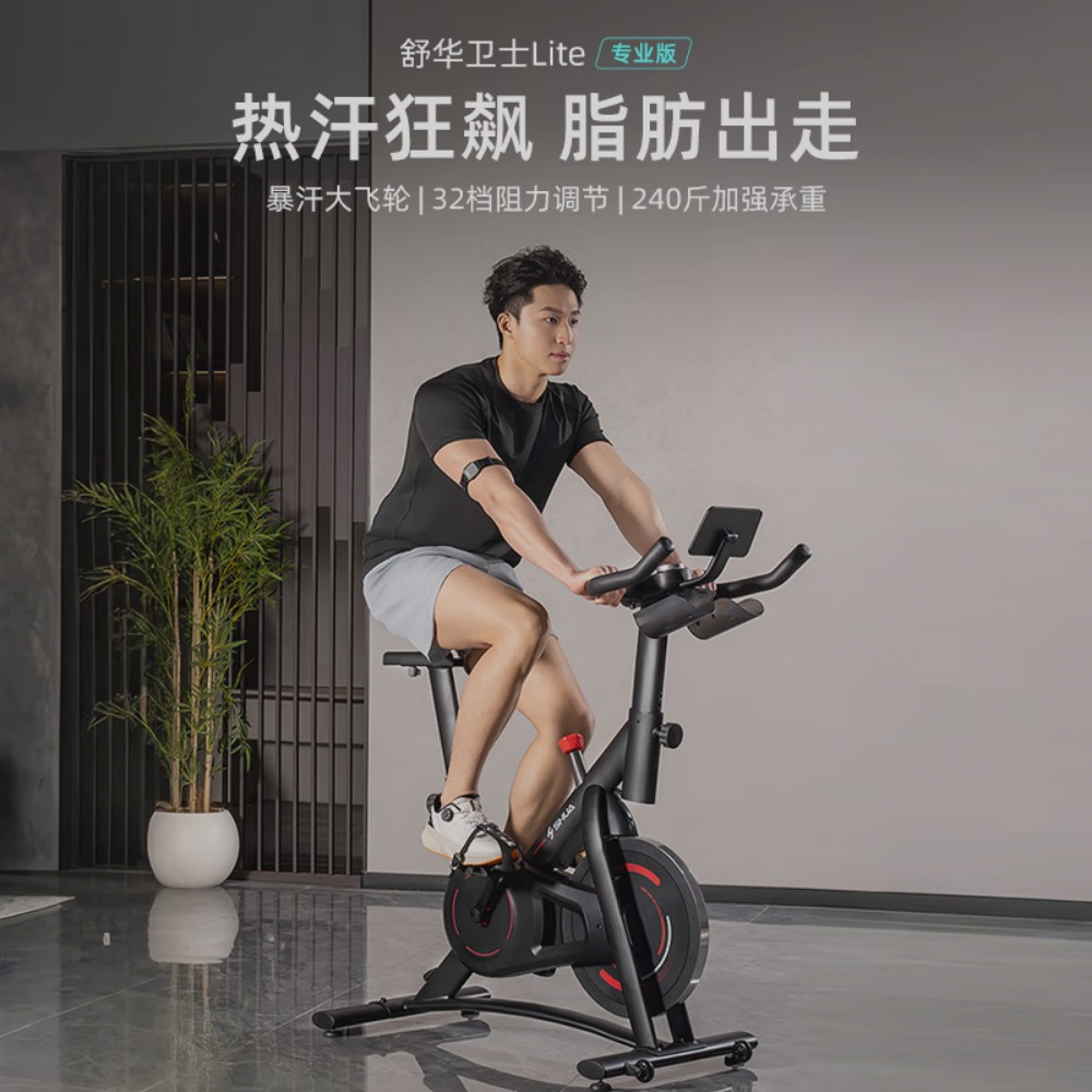 舒华(SHUA)卫士Lite动感单车家用智能调阻减肥健身车2025年新款B382-12kg高清大图
