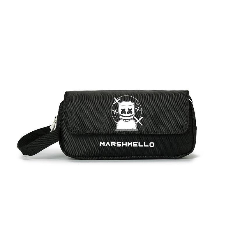 百大笔袋Marshmello周边 DJ电音混音棉花糖 大容量男女学生文具盒 棉花糖01 棉花糖笔袋