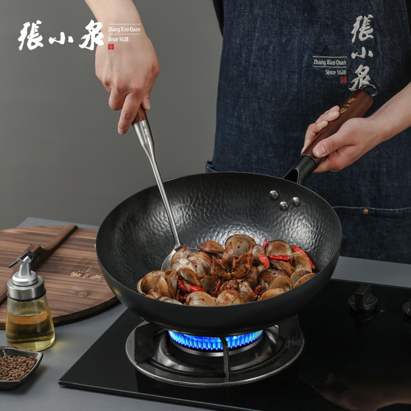 张小泉中华老字号匠艺老铁锅高清大图