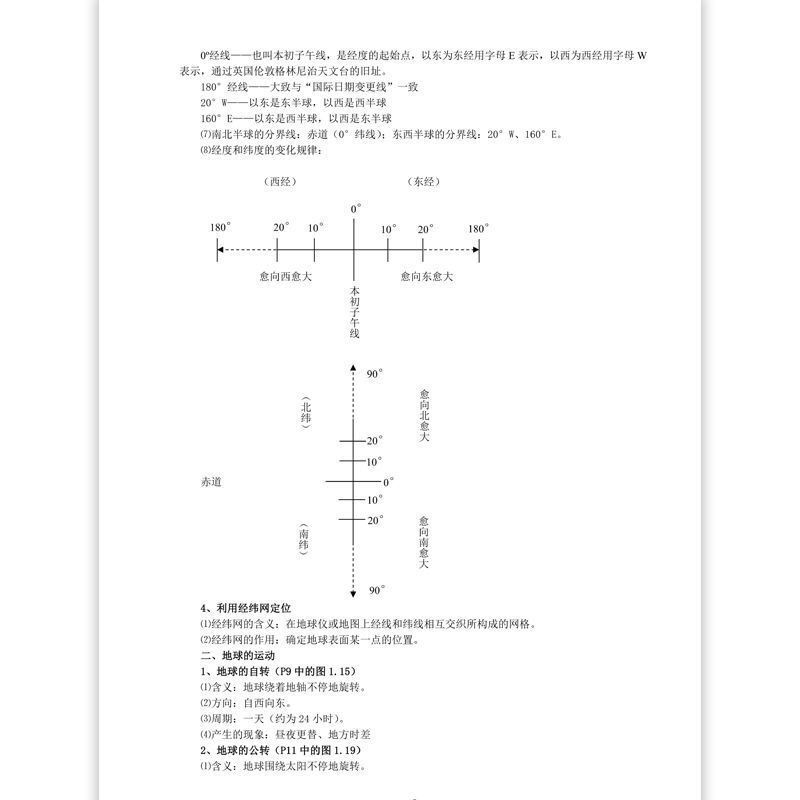 人教版初中地理知识点汇总归纳7七8八年级结业复习资料练习本 地理知识点汇总(人教版)
