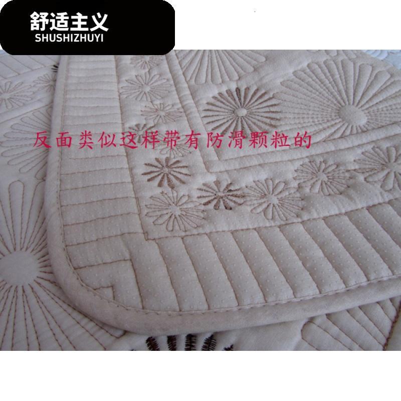 全棉绣花汽车坐垫 无靠背座垫 四季通用布艺车垫三件套