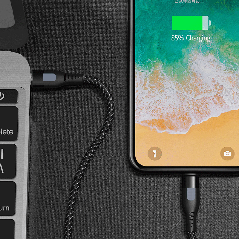 REMAX PD18W iPhone 手机快充数据线 苹果MFi认证 充电线 黑色