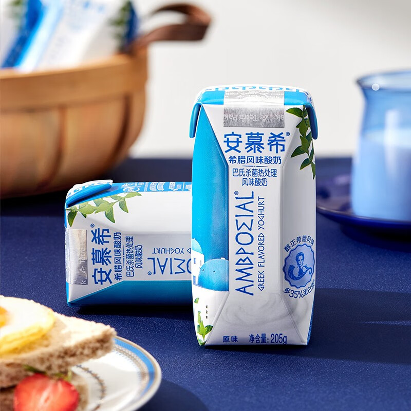 安慕希 常温酸奶原味 205g*12盒 礼盒装高清大图