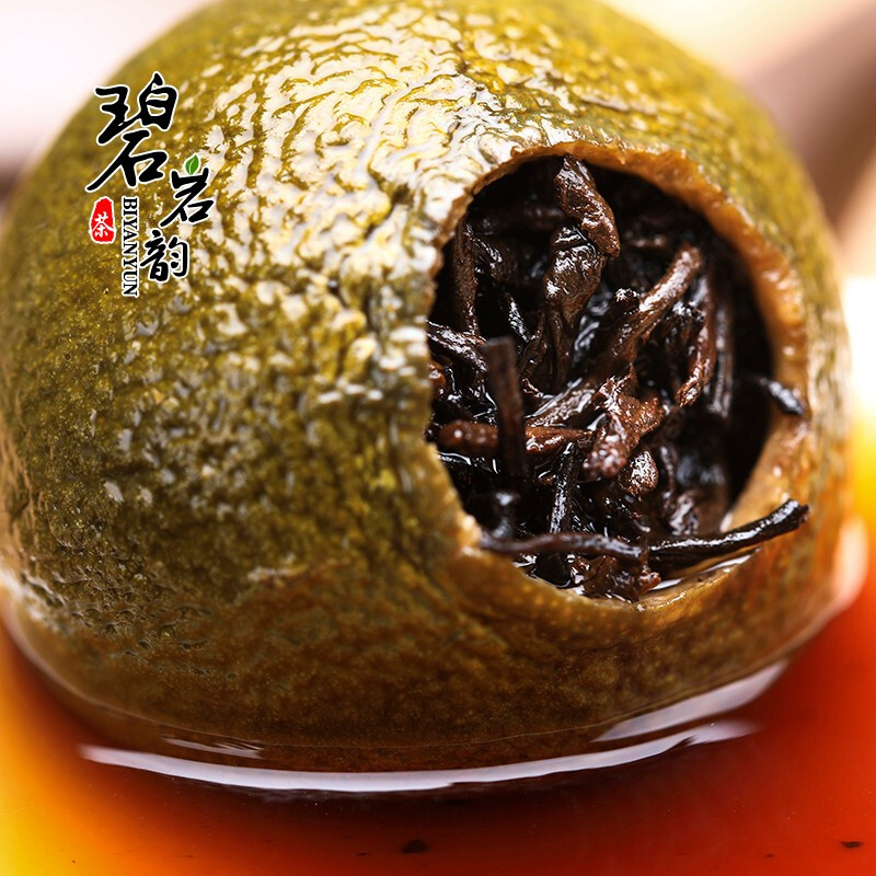 碧岩韵茶 茶叶 木桶5年小青柑500g 五年熟普 MTQG500高清大图