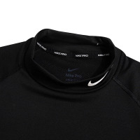 Nike 纯色半高领领休闲长袖T恤 男款 黑色 FB8516-010