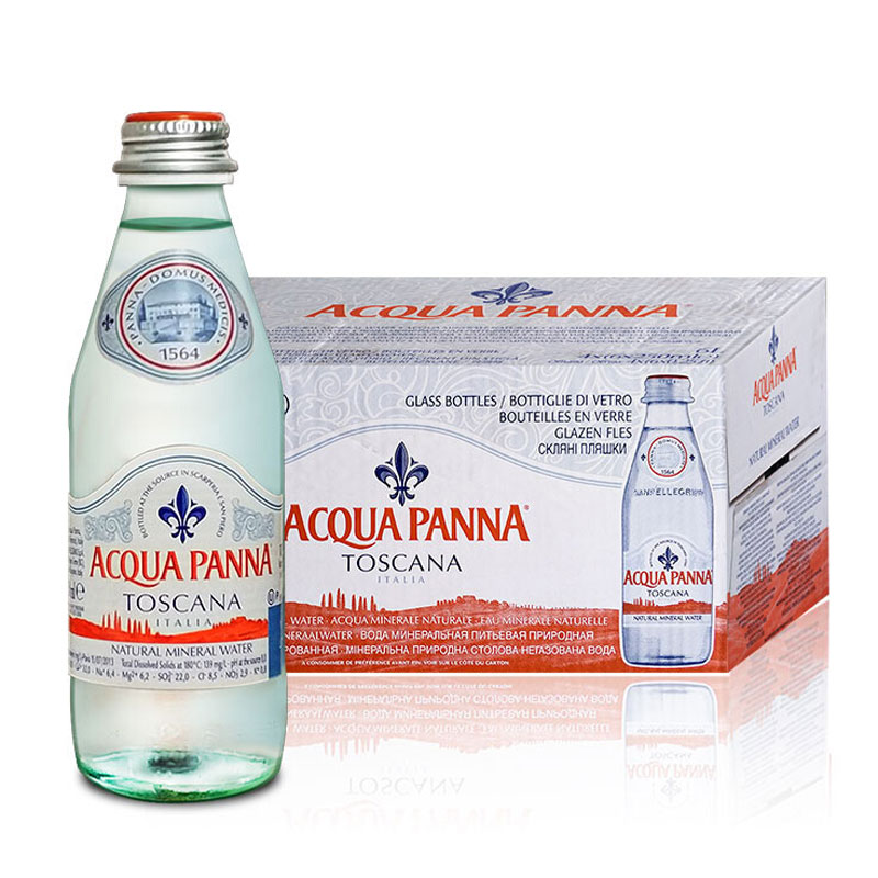 普娜(acqua panna) 天然矿泉水 250ml*24玻璃瓶