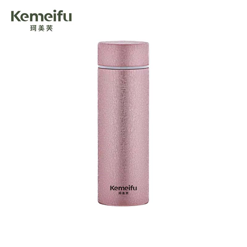 珂美芙 纯钛内胆茶水分离温显保温杯 浅紫色420ml 个