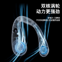 讯迪挂脖风扇usb便携式迷你懒人挂颈脖子无叶usb随身小型充电学生大风力制冷空调户外头戴款厨房办公室