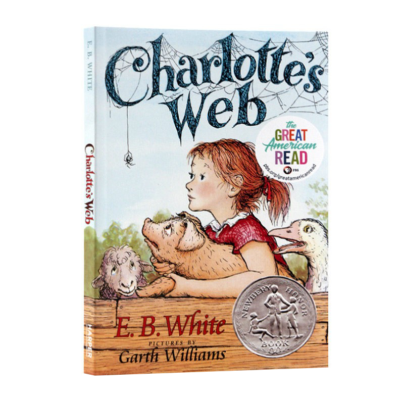 [正版] 夏洛特的网 英语原版书籍英文小说外国Charlotte’s web英文版夏洛的网课外阅读儿童文学纽伯瑞奖