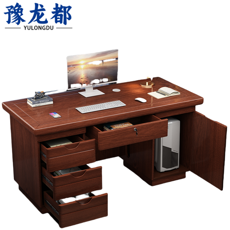 豫龙都电脑桌1.4张高清大图