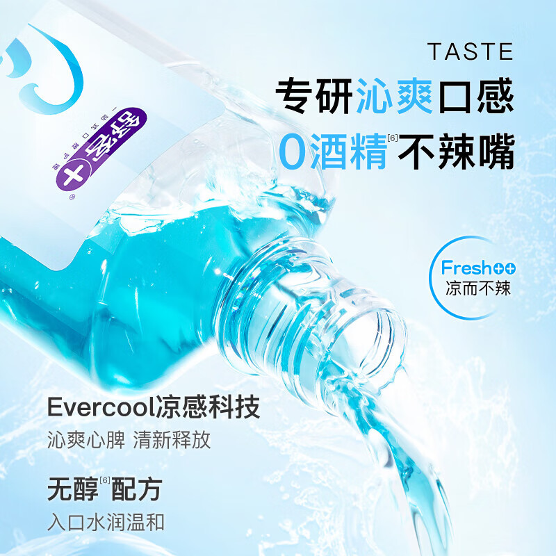 舒客沁爽清新漱口水500ml -鲜橙高清大图