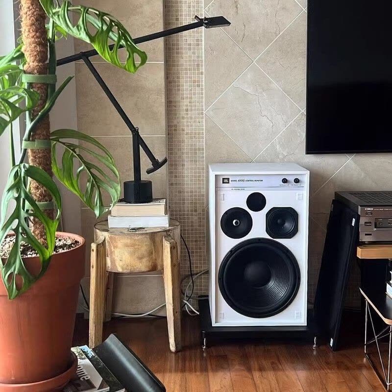 JBL 4312G 熊猫版HiFi无源音箱高端发烧级高保真监听书架箱落地箱(白色)图片