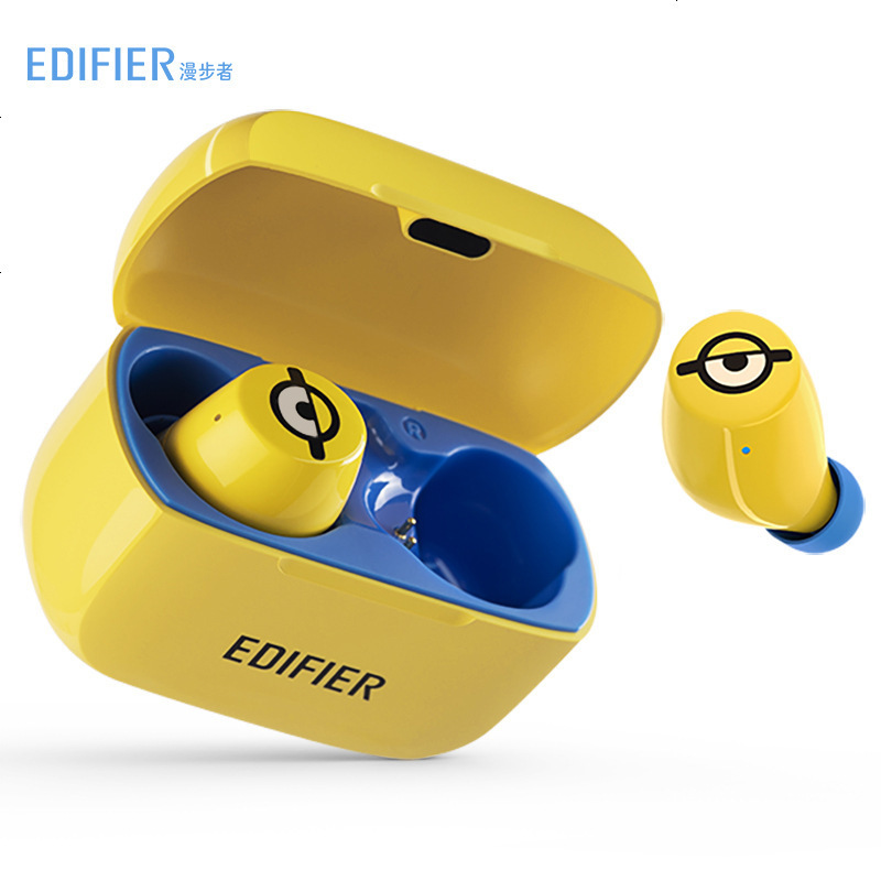 漫步者(EDIFIER)W3“小黄人”定制版 2019新款 真无线蓝牙耳机 迷你入耳式耳机 通用苹果小米手机
