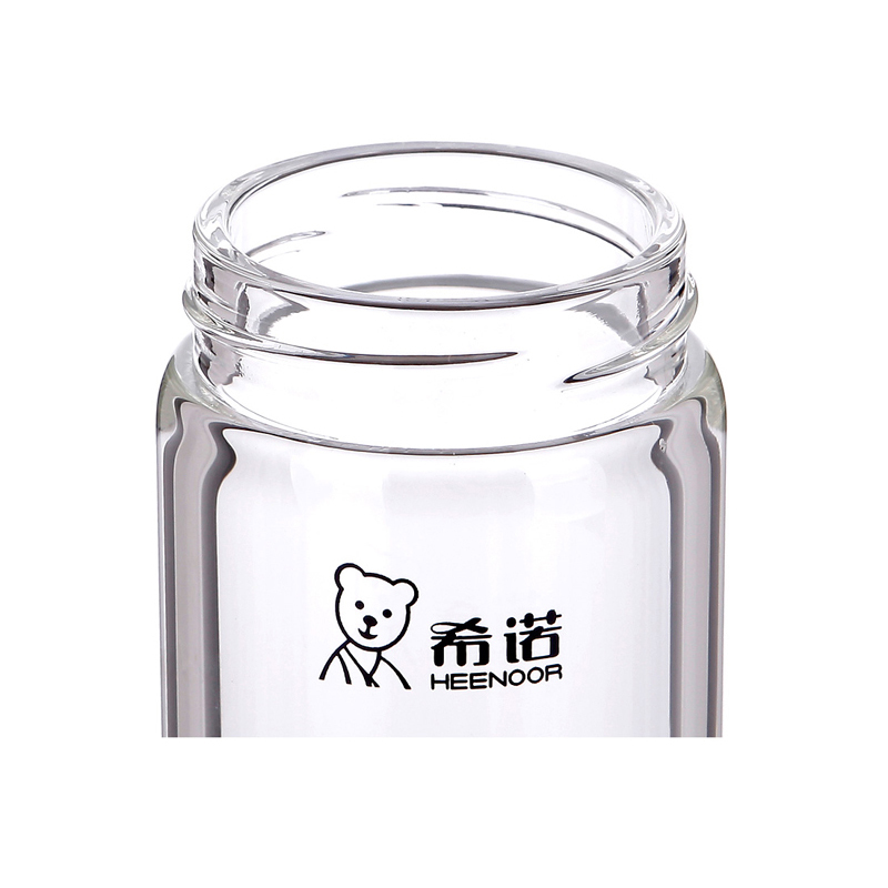 希诺XN-6600 玻璃杯双层便携水晶杯子 180ml 图色.