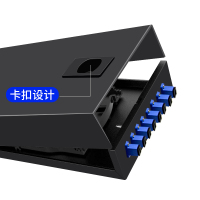 千天(QANTOP)桌面式光纤终端盒尾纤光缆熔接盒 电信级桌面壁挂式 8口LC单模满配含熔接尾纤法兰QT-8LC02
