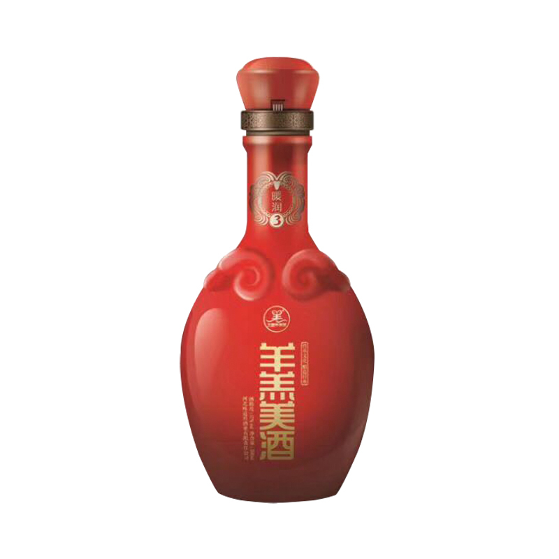 [中华特色]河北供销馆 羊羔美酒 17度暖润3 500ml*4瓶整箱装 半甜型黄酒养生酒年货礼品酒 河北石家庄特产