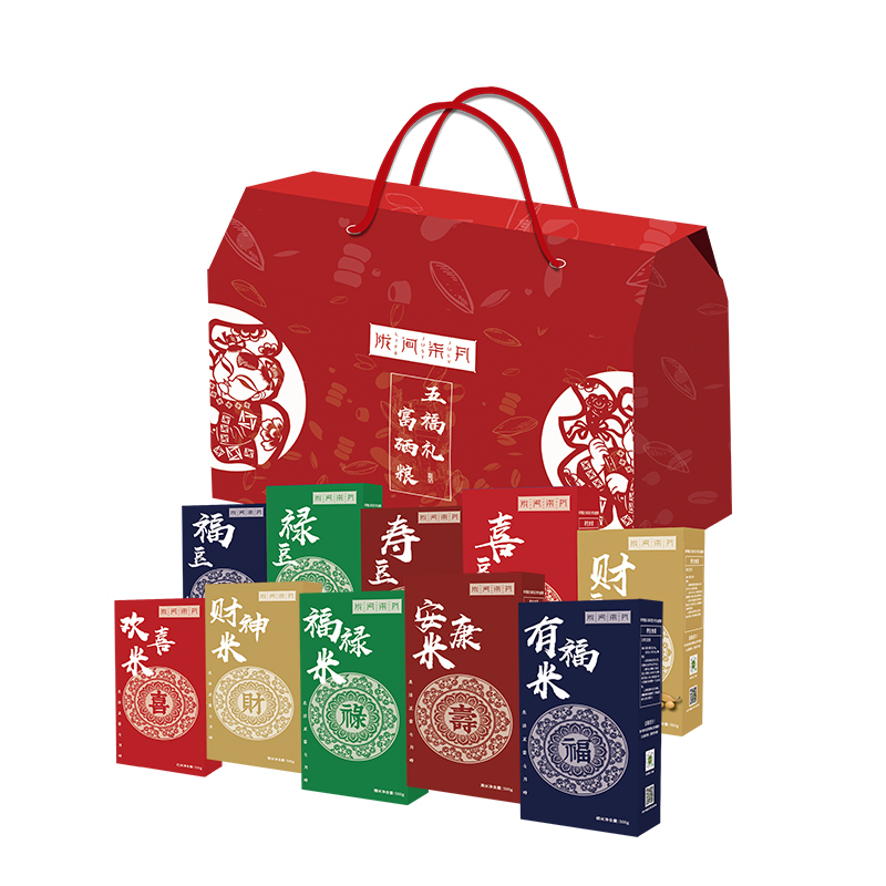 陇间柒月 杂粮米杂粮豆套装 富硒粮·五福礼4.5kg