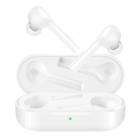 华为 (HUAWEI) 无线蓝牙耳机 FreeBuds悦享版智慧触控真无线立体声通话降噪 陶瓷白