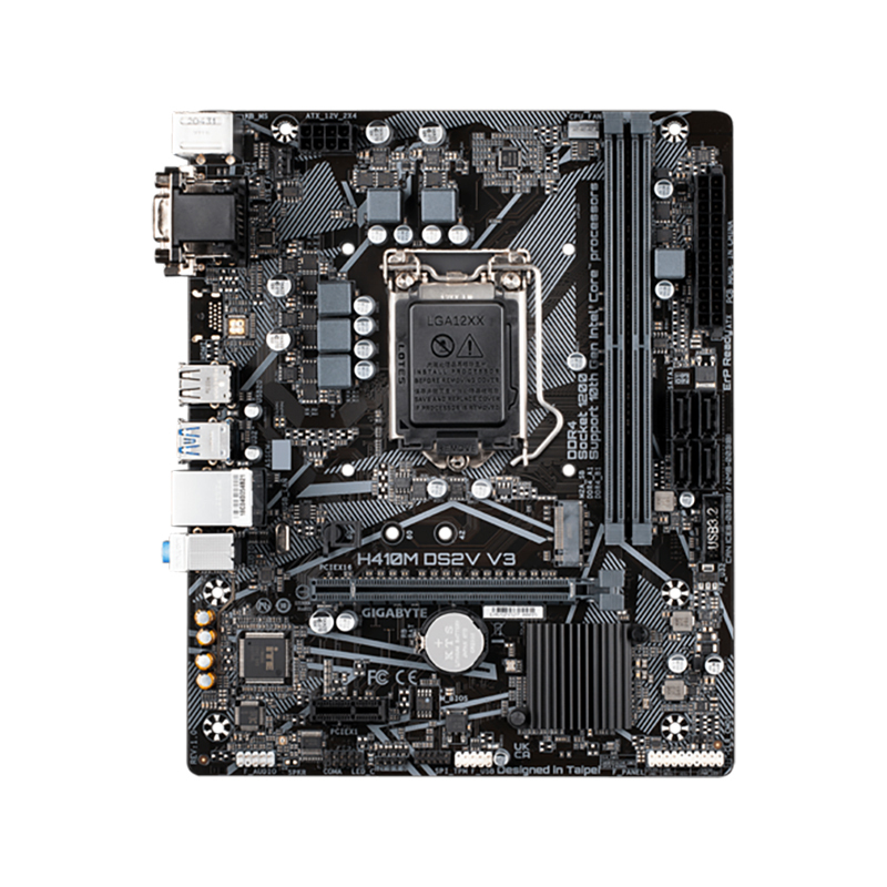 技嘉(GIGABYTE)H410M DS2V V3主板支持第十代Intel® Core™ 处理器