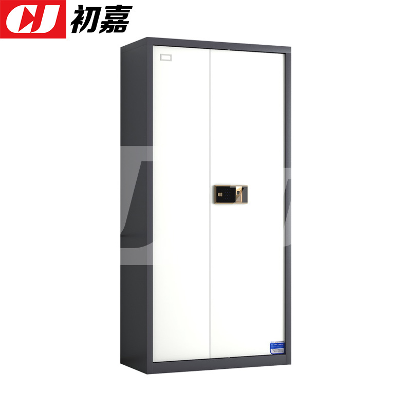 初嘉(CJ)钢制保密柜密码文件柜保密档案资料柜 灰白套色通门指纹锁