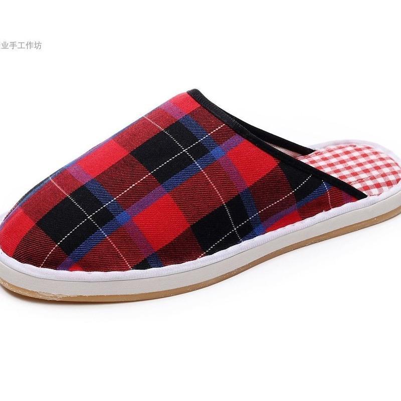 薄手工布拖鞋居家男女室内棉布单拖牛筋防滑老北京包头单拖鞋春夏女款