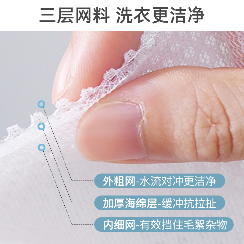 [苏宁推荐]杜拓洗衣袋机洗专用内衣文胸加厚护洗袋防缠绕防变形 三件套(外套+T恤+文胸)高清大图