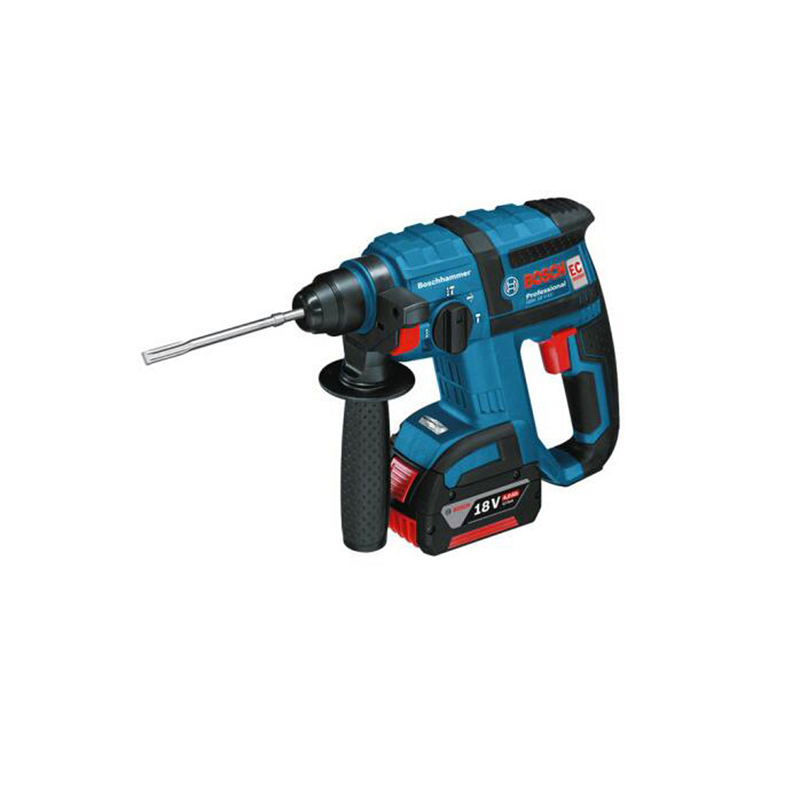 博世BOSCH GBH180电锤(含2电1充18V/4.0Ah)加GWS180双电闪充角磨机100mm裸机