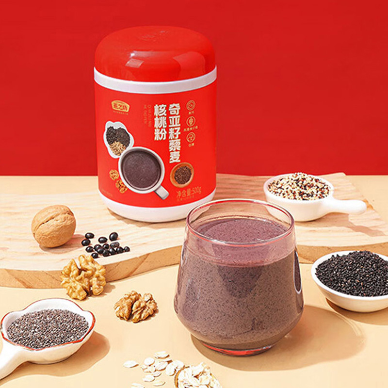 燕之坊核桃粉高钙高蛋白精细研磨粉质细腻口感顺滑罐装500g高清大图