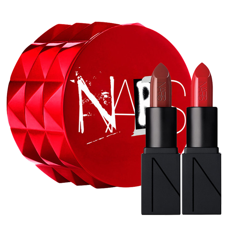 纳斯(NARS)红色迷你唇彩组2.3gx2 哑光红色系 显色 限量 唇膏