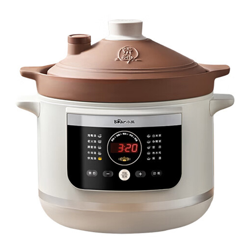 小熊电炖锅5.5L猛火炖真沸腾均匀加热清洗方便DDG-E50S5