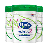 有效期到25年8月-三罐装-Hero Baby白金plus版HMO配方DHA婴幼儿配方牛奶粉2段800g