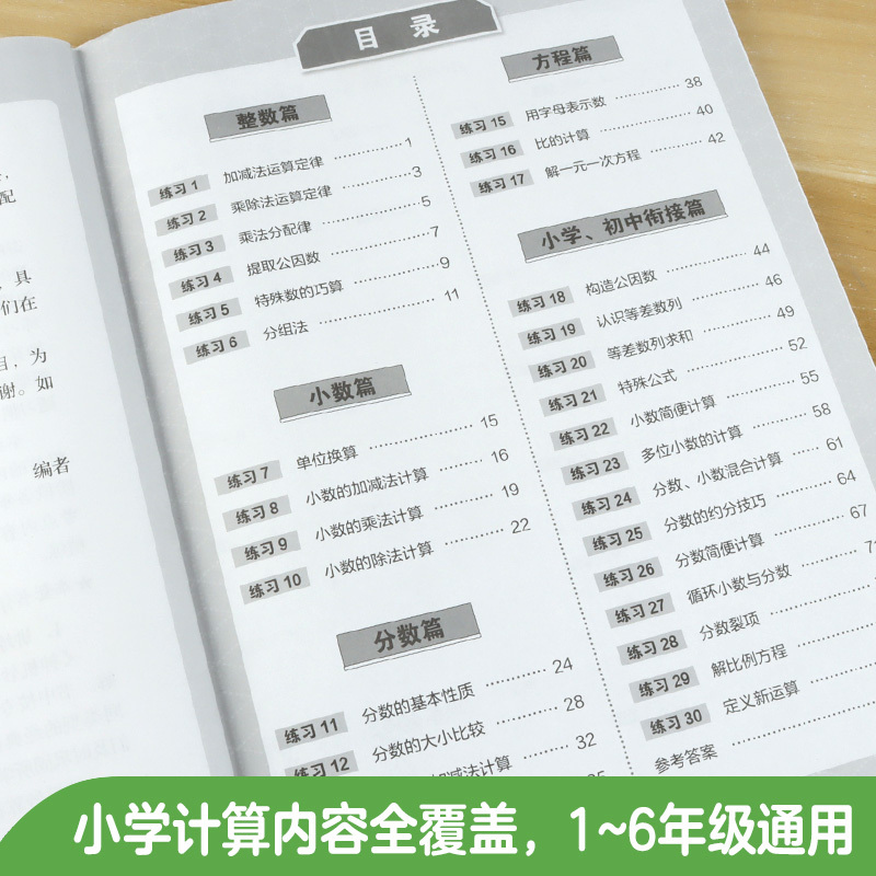 2 本套装 小学通用 [正版]神机妙算计算题小学数学计算好题800道小学阶段通用30个专题训练解题 数学解题方法与技巧1