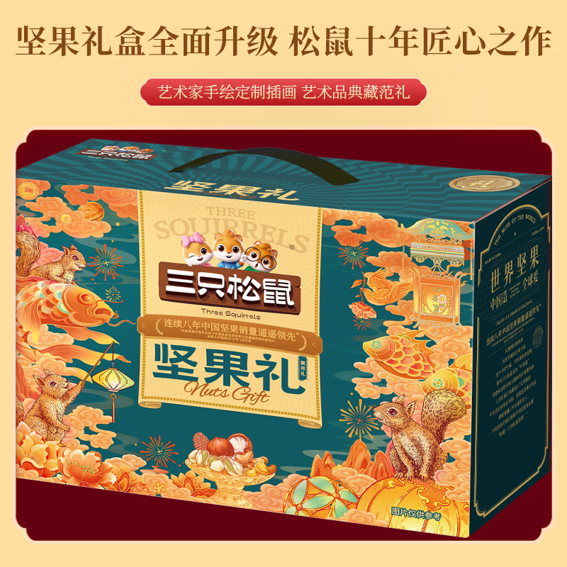 三只松鼠坚果礼坚果礼盒-聚祥礼1630g高清大图