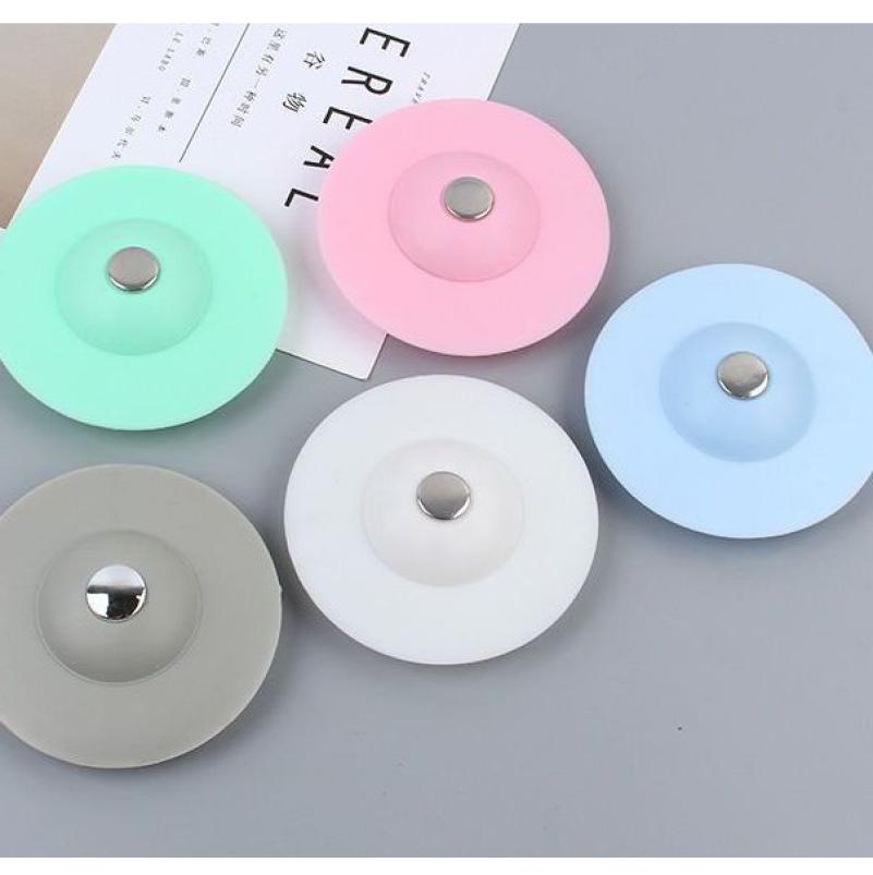 洗脸盆水池漏塞下水道管水槽按压式飞碟地漏防臭盖卫生间密封塞子--地漏;2个白