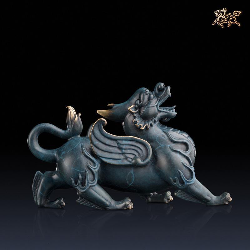 全铜摆件《威猛貔貅（小号）》家居饰品铜工艺品_6_219