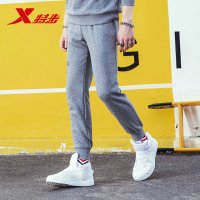特步(Xtep)男士运动长裤2018秋冬新款加绒保暖时尚针织休闲裤常规型常规款882429639404