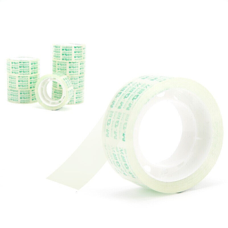 晨光(M&G) AJD97322高透明胶带小胶带易撕学生文具考试用办公用品18mm*18y 8卷/筒 5筒装