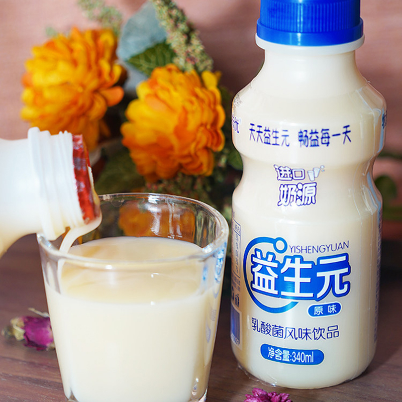 益生元乳酸菌饮品酸奶340ml12瓶牛奶整箱