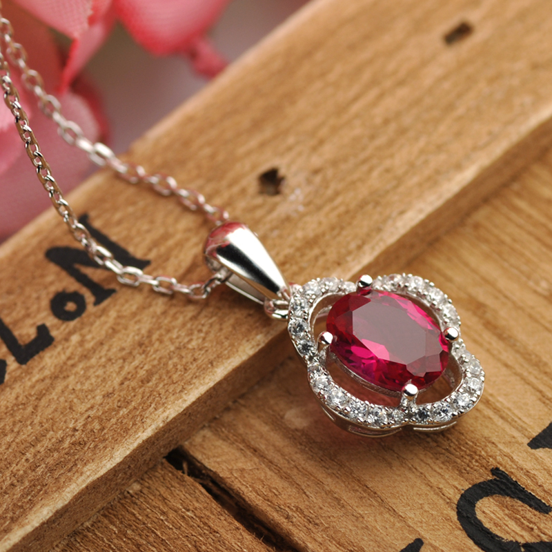 mymiss925银镀铂金项链中年女款妈妈时尚吊坠银饰母亲节礼物