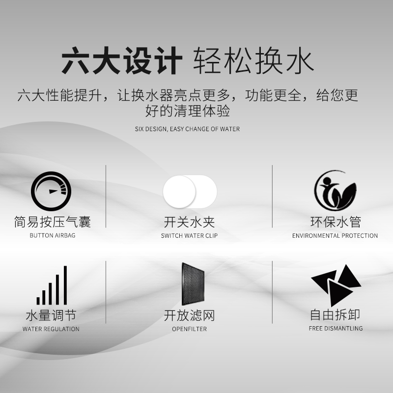 鱼缸换水器洗砂器虹吸换水管鱼缸吸便器手动鱼缸清理清洁工具抽水高清大图