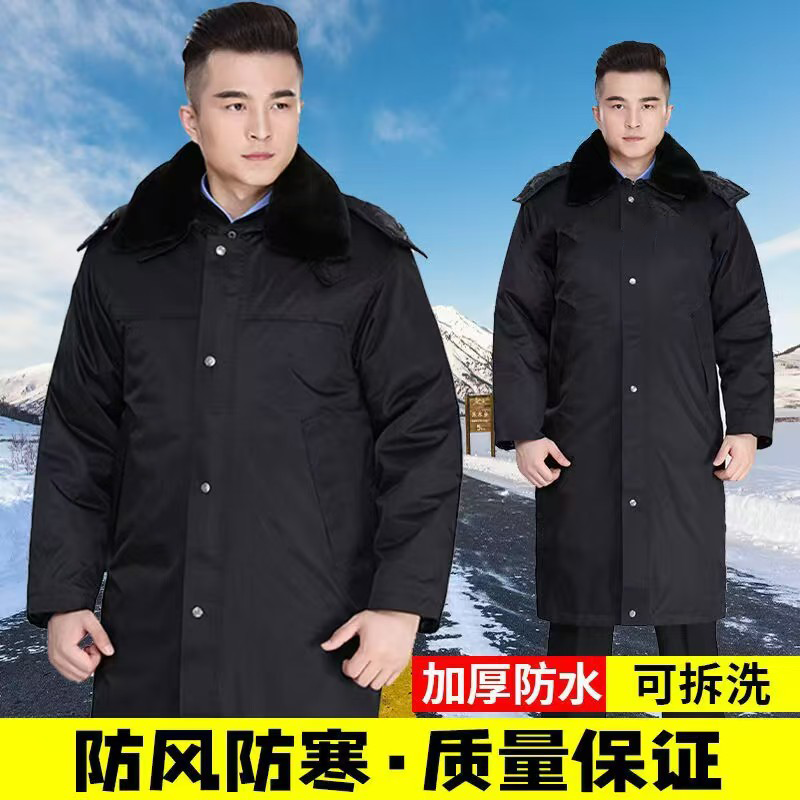 惠铁加厚防寒劳保大衣羽绒服 羽绒 件高清大图