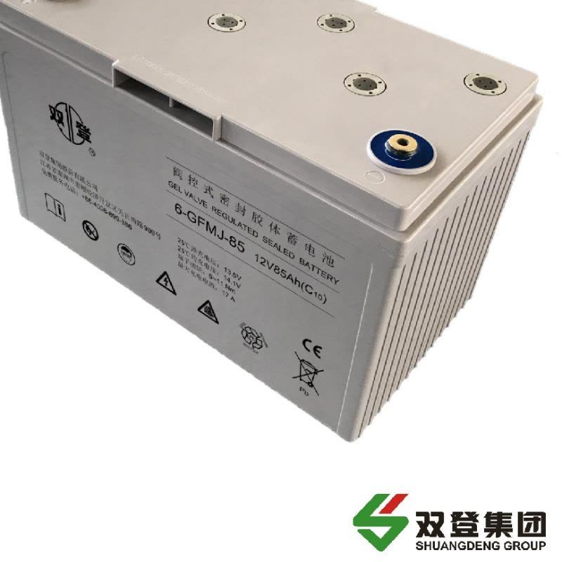双登免维护胶体蓄电池6-GFMJ-85 含配件及安装图片
