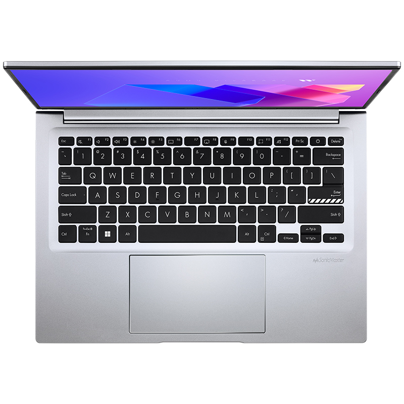 华硕(ASUS)无畏15 15.6英寸轻薄便携商务办公学生高性能笔记本电脑(R7-7730U 16G内存 512G固态 集成显卡 高分屏 )银色高清大图