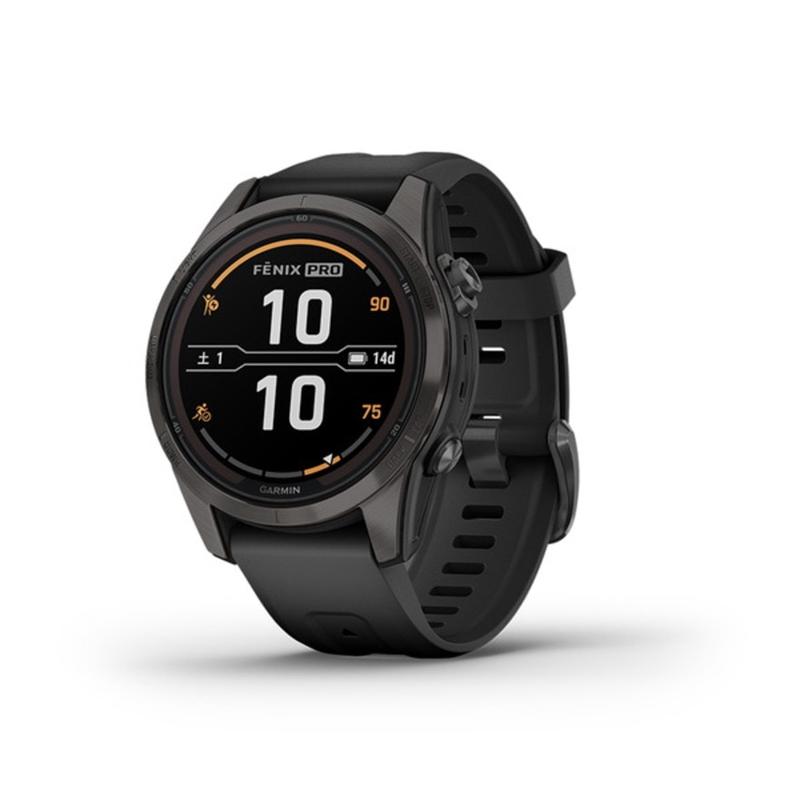 Garmin男士多功能太阳能充电运动手表户外GPS导航长续航防水智能fenix S Black