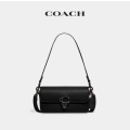 蔻驰（COACH）女包 新款女士STUDIO BAGUETTE系列手袋法棍包 单肩包 斜跨包 CE761 黑色