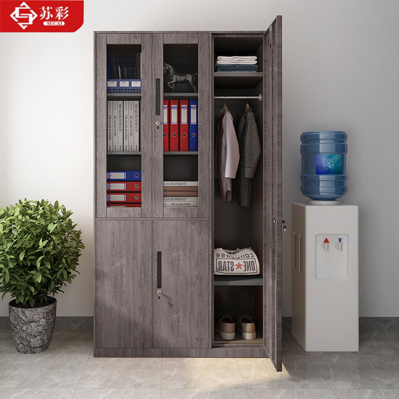 苏彩更衣柜员工柜储物柜办公室衣柜宿舍鞋柜办公柜钢制铁皮柜资料柜