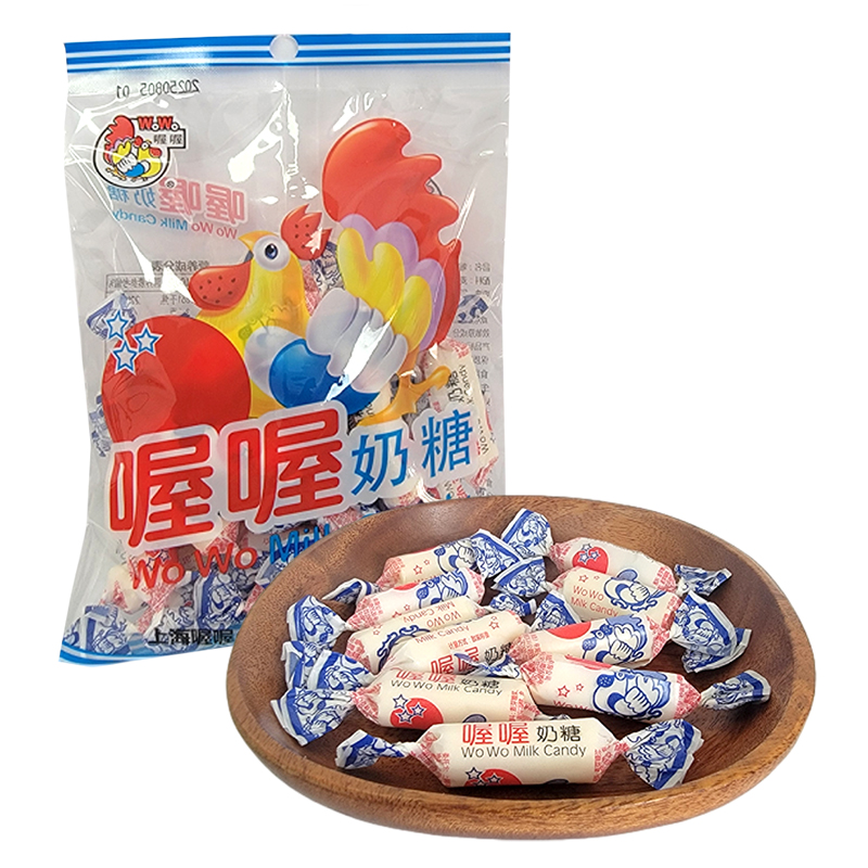 喔喔原味奶糖袋装100g婚庆结婚喜糖砂质型糖果年货休闲零食品高清大图