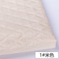 加厚绗棉夹棉面料服装里布 复合压缩内衬行棉布料手工diy里子布 1#米色(半米价)