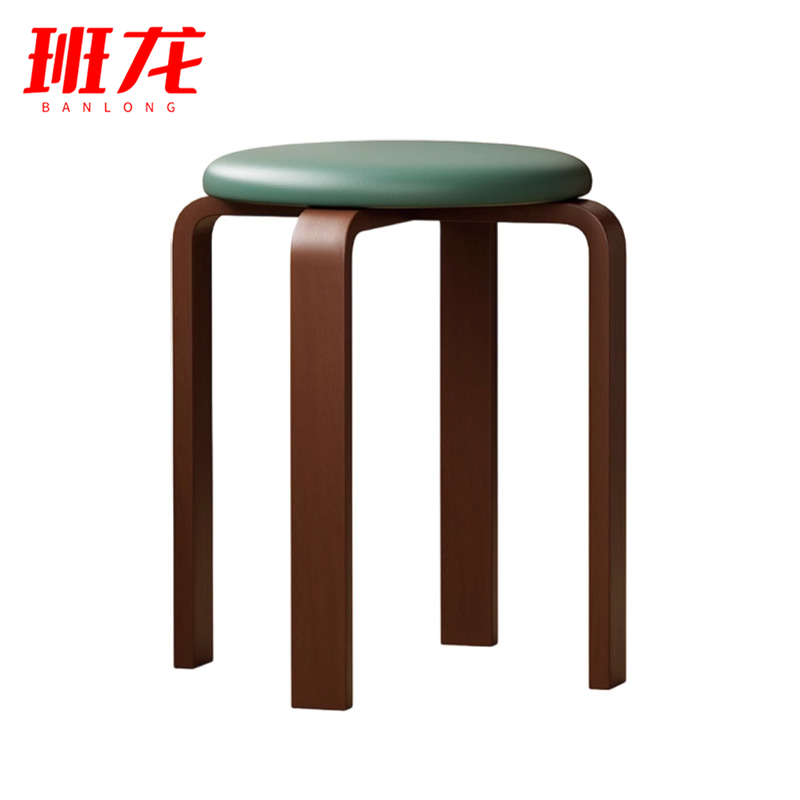 班龙软包凳子圆凳个高清大图
