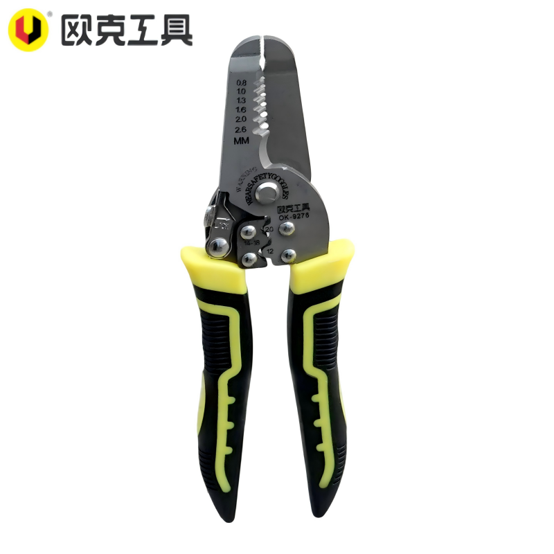 欧克 多功能剥线钳子7寸压线钳剥皮剪 7寸OK-9276高清大图